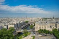 Paris overview from the top of Notre Dame Royalty Free Stock Photo