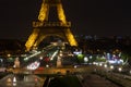 Paris Panorama Eiffel Tower Night