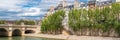 Paris, panorama of the Pont-Neuf Royalty Free Stock Photo