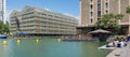 Paris - Parisians lunch on the canal Royalty Free Stock Photo