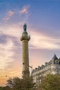 Paris, place de la Nation, with the columns Royalty Free Stock Photo