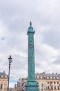 Paris, place Vendome, the column Royalty Free Stock Photo