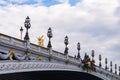 Paris, pont Alexandre III Royalty Free Stock Photo