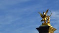 Paris, PONT ALEXANDRE III, golden statue