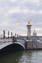 Paris, pont Alexandre III Royalty Free Stock Photo