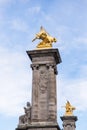 Paris, pont Alexandre III Royalty Free Stock Photo