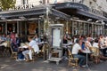 Paris Restaurant at lunch Time