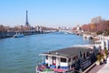 Paris from the river Sena Royalty Free Stock Photo