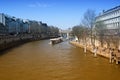 Paris from the river Sena Royalty Free Stock Photo