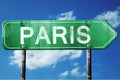 Paris road sign , worn and damaged look Royalty Free Stock Photo