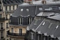 Paris roofs chimney and building cityview