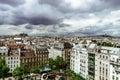 Paris roofs panoramic overview at summer day Royalty Free Stock Photo