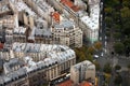 The paris`s housetops and crossroads