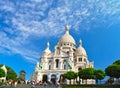 Paris Sacre Coeur Church Against Blue Sky Royalty Free Stock Photo