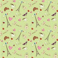 Paris seamless pattern