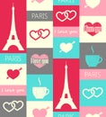 Paris seamless pattern