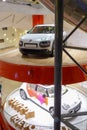 Paris , seine / France - 11 19 2019 : Citroen Cactus concept car is displayed in showroom in paris