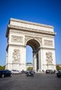 Paris - September 10, 2019 : Arc de triomphe on Place de lÃ¢â¬â¢Etoile