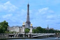 Paris skyline with Alexander Bridge