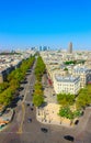 Paris skyline from the Arc de Triomphe