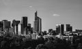 Paris skyline in Black and White