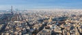 Paris skyline with Eiffel Tower and Les Invalides Royalty Free Stock Photo