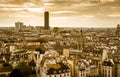 Paris skyline with Montparnasse Tower