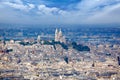 Paris skyline and Sacre Coeur Royalty Free Stock Photo