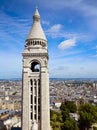 Paris skyline and Sacre Coeur in Montmartre Royalty Free Stock Photo