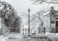 Snow in Montmartre paris