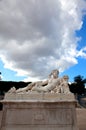 Paris - Statue from Tuileries garden near Louvre Royalty Free Stock Photo