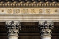 Paris stock exchange Royalty Free Stock Photo