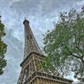 Paris stormy sky