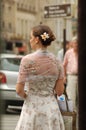 Paris street fashion flower