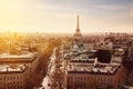 Sunset Paris Royalty Free Stock Photo