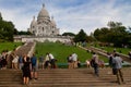 Paris- tourists at Montmartre