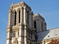 Paris - Towers of Notre Dame Royalty Free Stock Photo