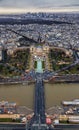 Paris - Trocadero and Palais de Chaillot Royalty Free Stock Photo