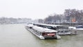 Paris, Trocadero place under snow