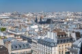 Paris, typical buildings and roofs Royalty Free Stock Photo