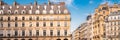 Paris, typical facade Royalty Free Stock Photo