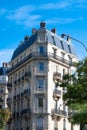 Paris, typical facades and street