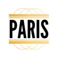 Paris typography slogan drawing modern Fashion Slogan for T-shirt and apparels graphic vector Print