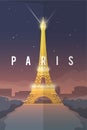 Paris. Vector poster.