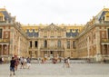 Tourists at the entrance of the Versailles palace Royalty Free Stock Photo