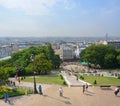 Paris Vertical Panoramic View of Paris from The Top of Monmatre.