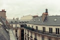 Paris. View of the city roofs