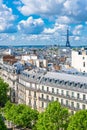 Paris, view of the Eiffel Tower Royalty Free Stock Photo