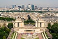 Paris. View on the Palais de Chaillot Royalty Free Stock Photo