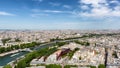 Paris view skyline from Eiffel Tower, Paris, France Royalty Free Stock Photo